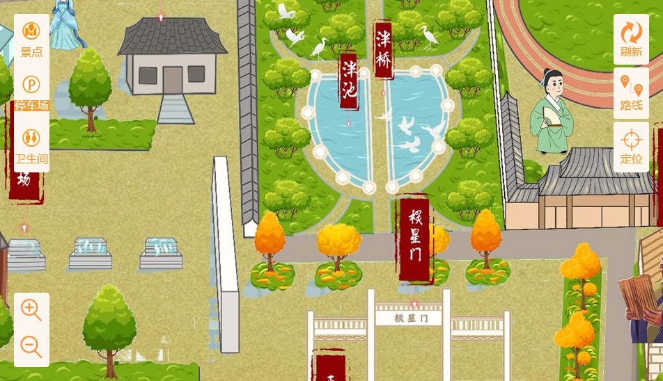 志仲镇手绘地图景区语音讲解导览系统：智慧景区建设的基石